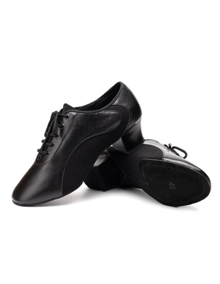 BUTY MĘSKIE DO TAŃCA TANECZNE LATINO SKÓRA 4,5cm