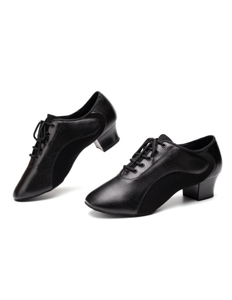 BUTY MĘSKIE DO TAŃCA TANECZNE LATINO SKÓRA 4,5cm