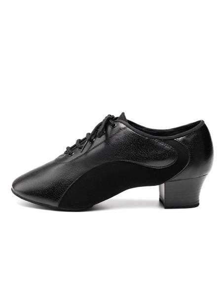 BUTY MĘSKIE DO TAŃCA TANECZNE LATINO SKÓRA 4,5cm