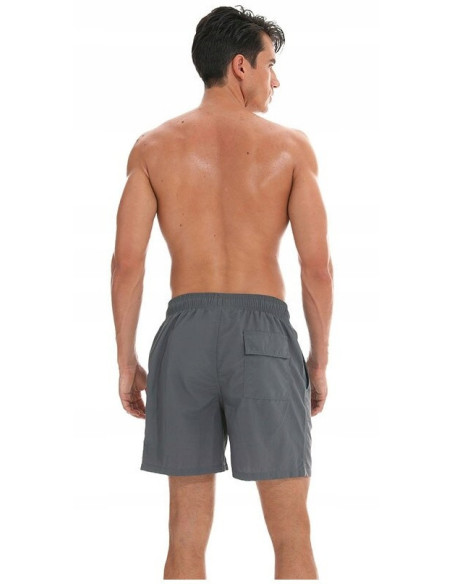 KĄPIELÓWKI MĘSKIE SZORTY SPODENKI SZARE SIWE
