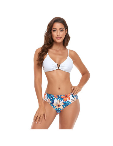 STRÓJ KĄPIELOWY KOSTIUM TRZYCZĘŚCIOWY NARZUTKA