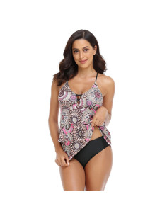 STRÓJ KĄPIELOWY KOSTIUM DWUCZĘŚCIOWY SUKIENKA 2