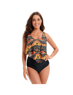 STRÓJ KĄPIELOWY KOSTIUM WYSOKI STAN BOHO