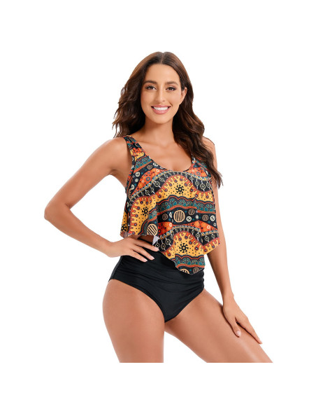 STRÓJ KĄPIELOWY KOSTIUM WYSOKI STAN BOHO