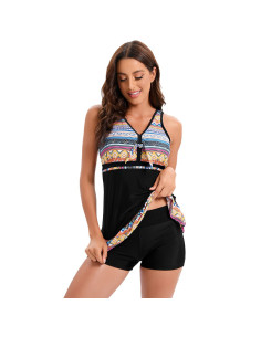 STRÓJ KĄPIELOWY DWUCZĘŚCIOWY SUKIENKA SPODENKI 2