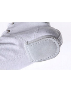 MATERIAŁOWE BUTY DO TAŃCA JAZZÓWKI KOSTKÓWKI WHITE 2