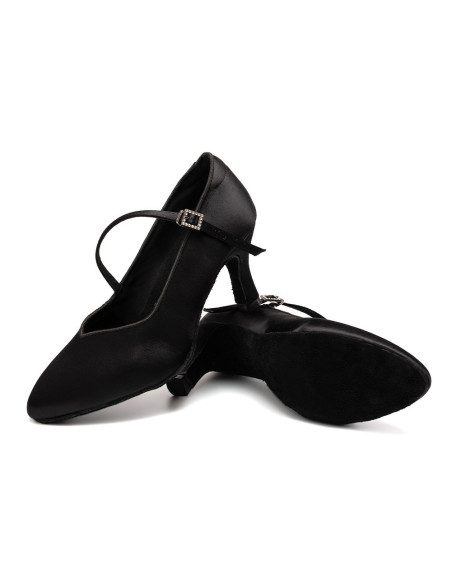 BUTY DO TAŃCA STANDARDU DELIKATNE CZARNE 7,5cm