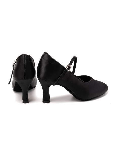 BUTY DO TAŃCA STANDARDU DELIKATNE CZARNE 7,5cm
