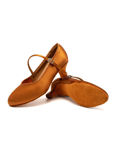 BUTY DO TAŃCA STANDARDU DELIKATNE BRĄZOWE 5,5cm