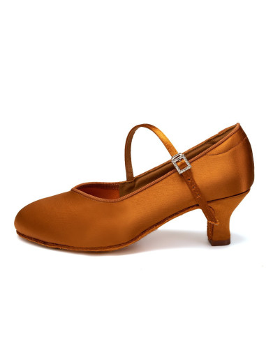 BUTY DO TAŃCA STANDARDU DELIKATNE BRĄZOWE 5,5cm