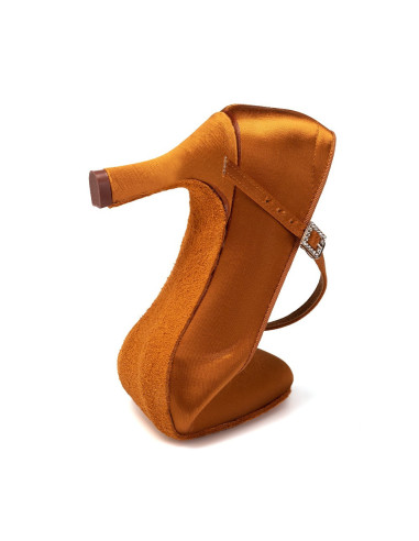 BUTY DO TAŃCA STANDARDU DELIKATNE BRĄZOWE 7,5cm