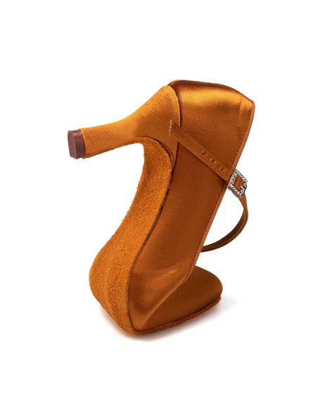 BUTY DO TAŃCA STANDARDU DELIKATNE BRĄZOWE 7,5cm