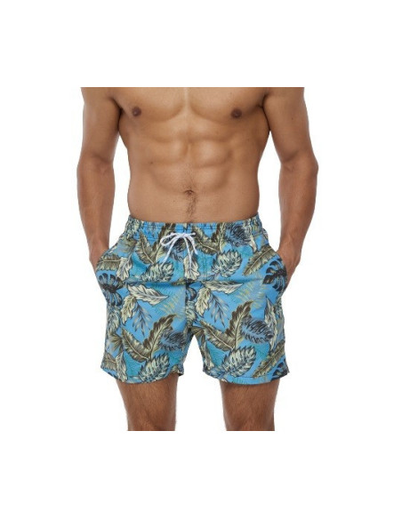 KĄPIELÓWKI MĘSKIE SZORTY SPODENKI LIŚCIE