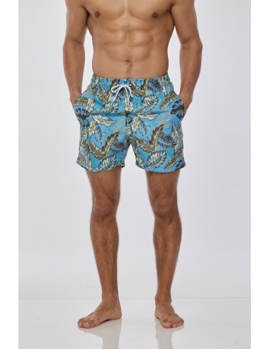 KĄPIELÓWKI MĘSKIE SZORTY SPODENKI LIŚCIE