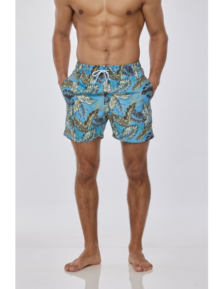 KĄPIELÓWKI MĘSKIE SZORTY SPODENKI LIŚCIE