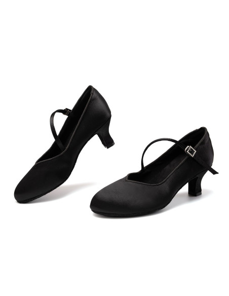 BUTY DO TAŃCA STANDARDU DELIKATNE CZARNE 5,5cm