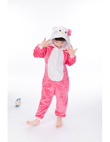 PIŻAMA DLA DZIECI HELLO KITTY KOTEK KIGURUMI