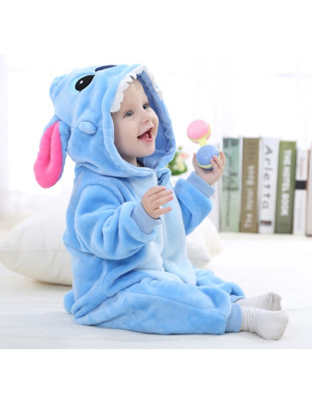 PIŻAMA DLA DZIECI STITCH STICZ STRÓJ KIGURUMI