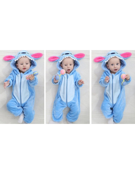 PIŻAMA DLA DZIECI STITCH STICZ STRÓJ KIGURUMI