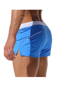 KĄPIELÓWKI SZORTY KĄPIELOWE BOKSERKI BŁĘKITNE