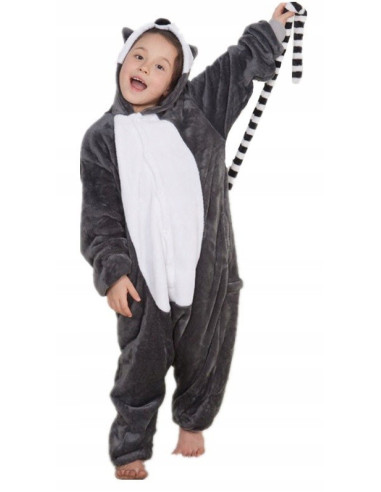 PIŻAMA DLA DZIECI DRES LEMUR ONESIE KIGURUMI