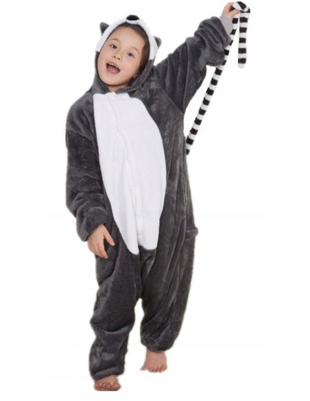 PIŻAMA DLA DZIECI DRES LEMUR ONESIE KIGURUMI