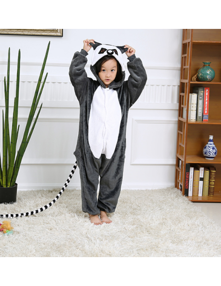 PIŻAMA DLA DZIECI DRES LEMUR ONESIE KIGURUMI
