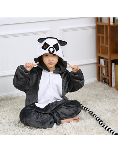 PIŻAMA DLA DZIECI DRES LEMUR ONESIE KIGURUMI