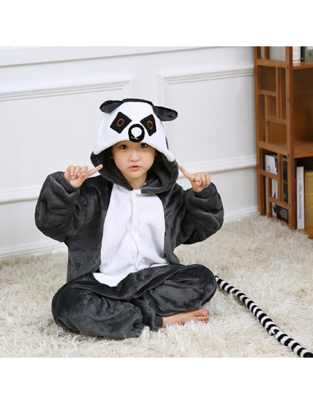 PIŻAMA DLA DZIECI DRES LEMUR ONESIE KIGURUMI