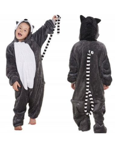 PIŻAMA DLA DZIECI DRES LEMUR ONESIE KIGURUMI