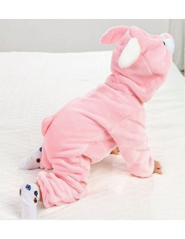 PIŻAMA DLA DZIECI RÓŻ KRÓLIK KIGURUMI ONESIE