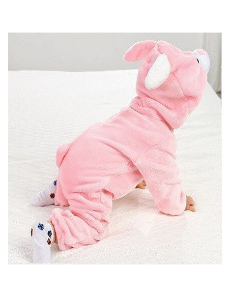 PIŻAMA DLA DZIECI RÓŻ KRÓLIK KIGURUMI ONESIE