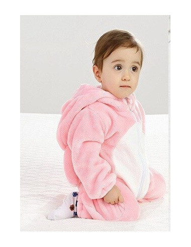 PIŻAMA DLA DZIECI RÓŻ KRÓLIK KIGURUMI ONESIE