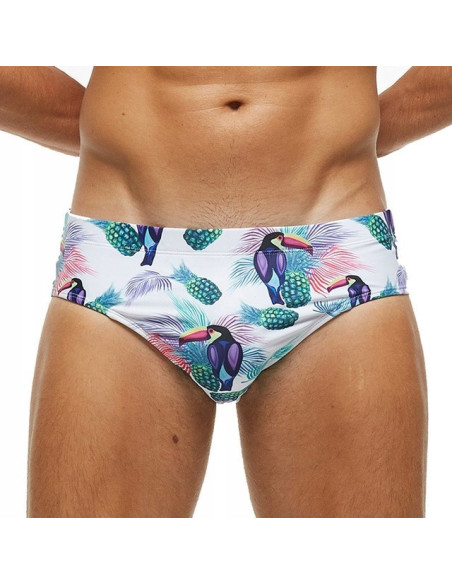 KĄPIELÓWKI MĘSKIE SLIPY SLIPKI PAPUGI TUKANY