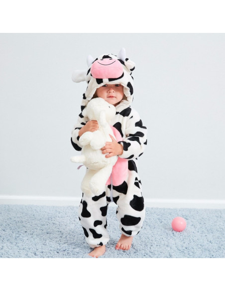 PIŻAMA DLA DZIECI CYCEK KROWA KIGURUMI ONESIE