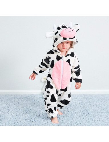 PIŻAMA DLA DZIECI CYCEK KROWA KIGURUMI ONESIE