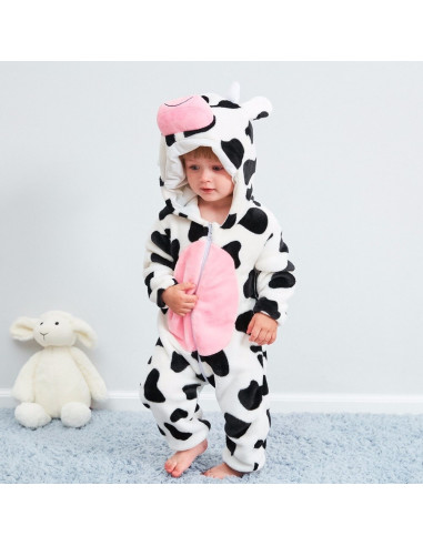 PIŻAMA DLA DZIECI CYCEK KROWA KIGURUMI ONESIE