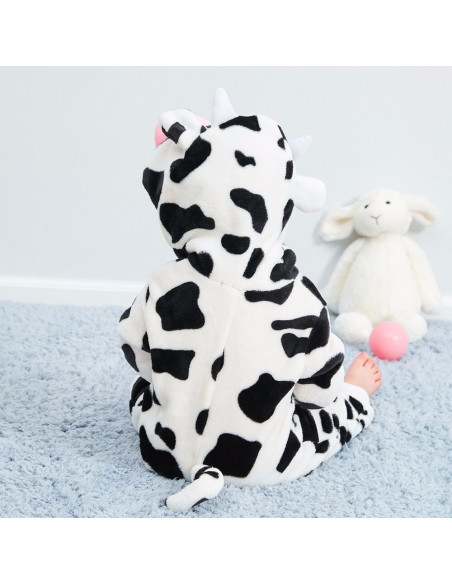 PIŻAMA DLA DZIECI CYCEK KROWA KIGURUMI ONESIE