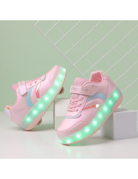 BUTOROLKI BUTY Z ROLKAMI ROLKI WROTKI PUDROWE LED Z POLSKI