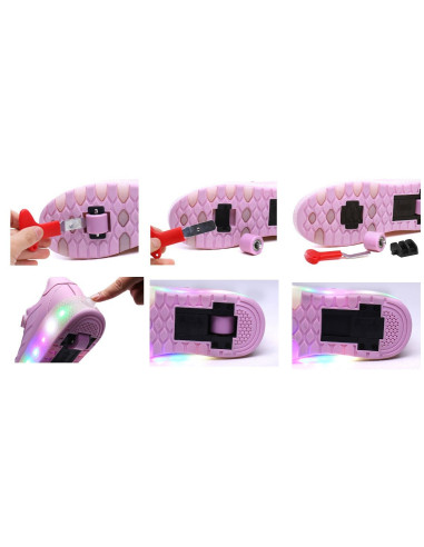 BUTOROLKI BUTY SPORTOWE Z ROLKAMI ROLKI WROTKI LED