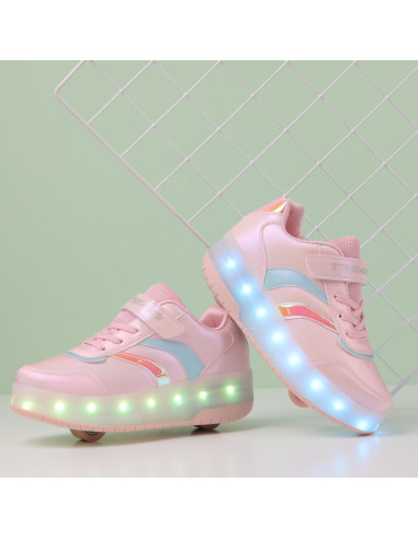 BUTOROLKI BUTY SPORTOWE Z ROLKAMI ROLKI WROTKI LED