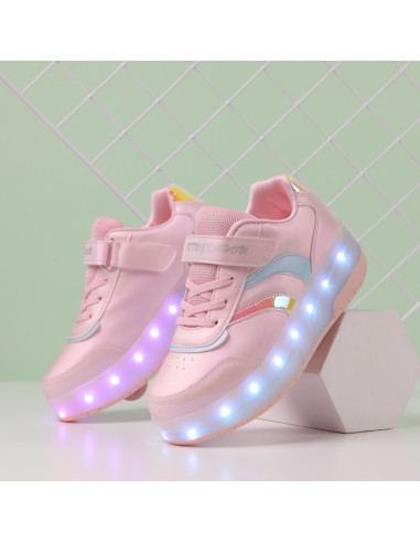 BUTOROLKI BUTY SPORTOWE Z ROLKAMI ROLKI WROTKI LED