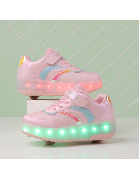 BUTOROLKI BUTY Z ROLKAMI ROLKI WROTKI PUDROWE LED Z POLSKI