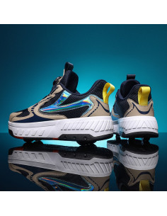 BUTOROLKI BUTY Z ROLKAMI ROLKI WROTKI KHAKI BEZ LED 2