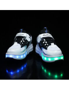 BUTOROLKI BUTY Z ROLKAMI ROLKI WROTKI CZARNE LED 2