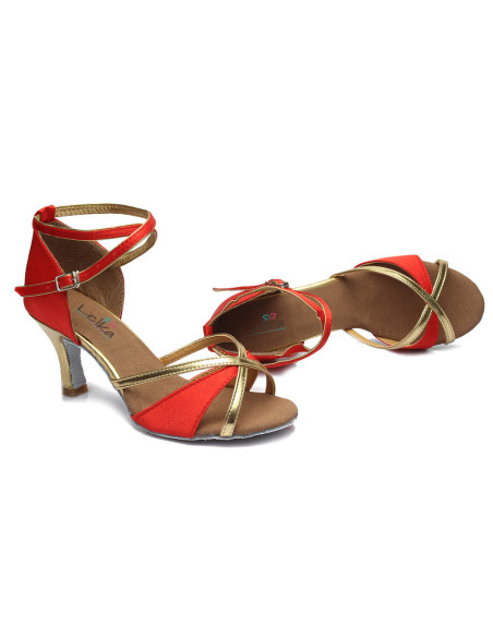 BUTY DO TAŃCA TOWARZYSKIEGO TANECZNE MODNE RED