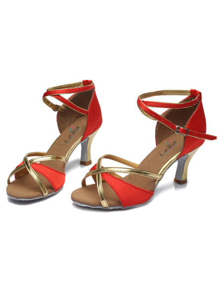 BUTY DO TAŃCA TOWARZYSKIEGO TANECZNE MODNE RED