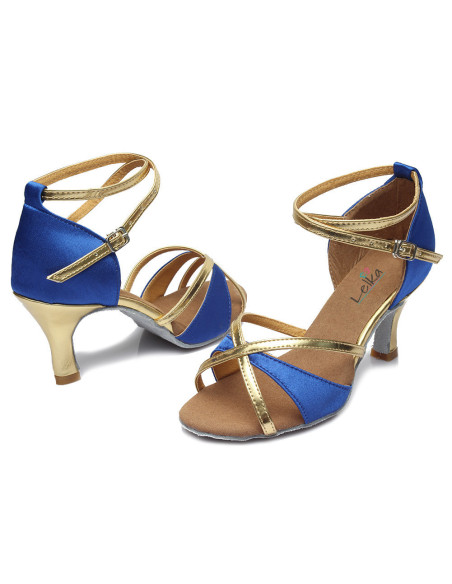 BUTY DO TAŃCA TOWARZYSKIEGO TANECZNE MODNE BLUE