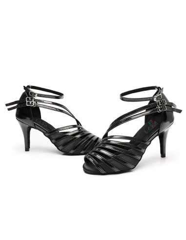 BUTY DO TAŃCA TANECZNE WYGODNE CZARNE OBCAS 8,5cm