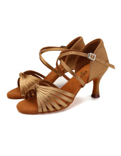 BUTY DO TAŃCA TANECZNE WYGODNE LATINO NUDE 7,5cm